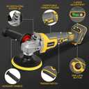 Cordless Buffer Polisher for De-walt 20v Max Battery, Brushless Rotary Car Buffer Polisher, Variable Speed 1000-6000 RPM, Detachable Handle Polisher for Car Detailing,Sanding Waxing (No Battery)