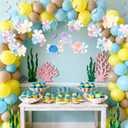 LaVenty Jellyfish Flowers and Bubbles Party Decoration Jellyfish Flowers and Bubbles Hanging Swirl Decoration Party Supplies for Birthday Baby Shower