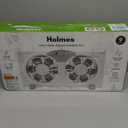 HOLMES 9" Twin Digital Window Fan, Reversible Airflow Blades, In/Out Exchange, 3 Speeds, Built-In Extender Panels, Ideal for Home, Bedroom or Office, Remote Control, White