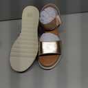 DREAM PAIRS Women's Champagne Open Toe Ankle Strap Casual Flatform Platform Sandals Size 9