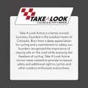 Take A Look Active Original Activity Mirror for Sunglasses, Bike Helmets, Visors for Cycling and Outdoor Activities with Helmet Adapter and Carry Case (Single, Silver Blue Grey Bundle)