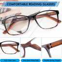 5 Pack Blue Light Blocking Reading Glasses for Men with Spring Hinge Fashion Large Wide Computer Readers for Men