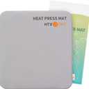 HTVRONT Heat Press Mat Compatible with Cricut Cutting Machine, Heat Press Pad 15"x15" for Craft Vinyl Ironing Insulation Transfer, Double Sides Applicable Heat Mat for Heat Press Machines