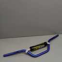Universal 7/8" 22mm Dirt Pit Bike Handlebars with Crossbar, Foam Pad-Blue