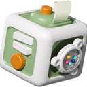 Busy Cube Toys for 1 Year Old Boy Girl, Travel Sensory for Toddlers 1-3 Year Old, Montessori Toys for 1+ Year Old(Green)