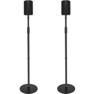 Speaker Stands for Sonos Era 100 or Era 100 SL,Adjustable Height from 33" to 47",Easy DIY Assembly,HD-628,2 Packs,Black