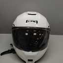 LEM Modular Motorcycle Helmets Fiberglass, Full Face Motorcycle Helmet Flip Up for Touring, DOT Certified, Release Sun Visor & Removable Comfort Liner, Lightweight Street Bike Helmet (White, XL)