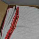 YJ.GWL Area Rugs for Living Room 6x9 Machine Washable Rugs, Non Slip Floral Vintage Rug Indoor Carpet, Stain Resistant Large Rug for Bedroom Dining Room, Orange-Red