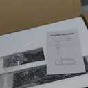 Kitstorack TV Tray Table, Adjustable Height & Flip-Top & Rounded Metal Corners, Snack Table for Couch, Sofa, Bed, Chair, Living Room, C Shaped End Side Table for Eating, Dinner or Laptop, Small Spaces (Brown)