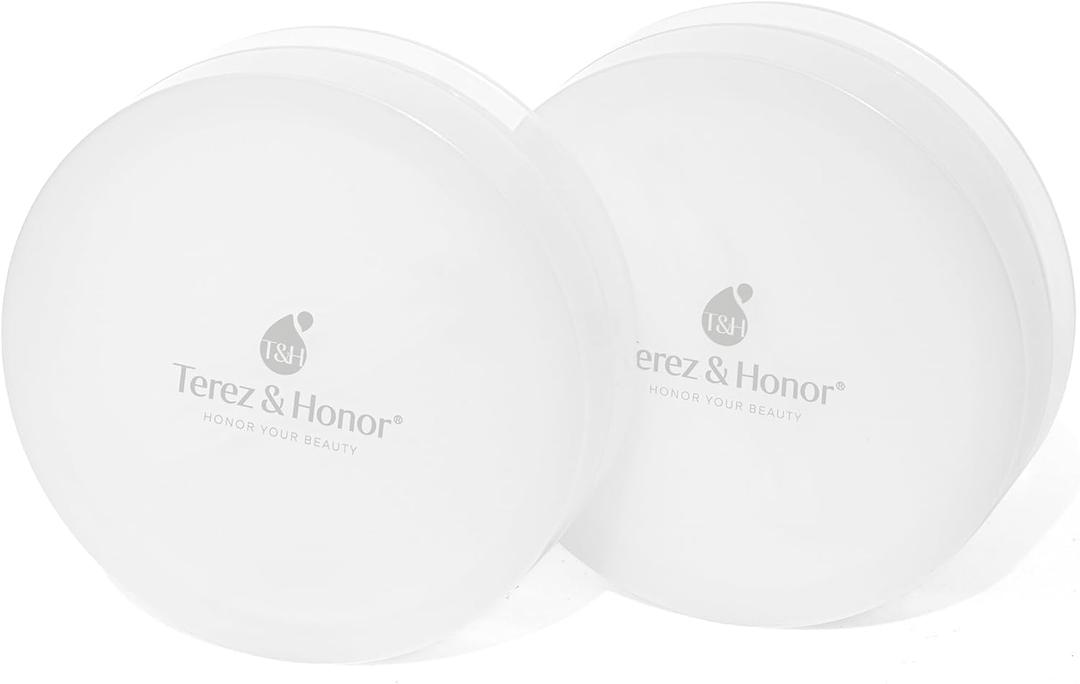 Small Travel Containers for Skincare: 2 Jars Korean Mini Containers with Lids for Toner Pads & Under Eye Patches DIY - Travel-Friendly, Reusable, Leak Proof Skincare Storage, Made in Korea (2 Count (Pack of 1))