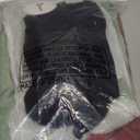 4 Pack Maternity Shirts Split Side Cotton Pregnancy Tops Loose Fit Crewneck Short Sleeve Casual Maternity Clothes (Medium, Light Green, Wine Red, White, Black)