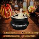 2 x Halloween Decorations Indoor, Halloween Skeleton Candle, Skull Candles Gothic Decoration for Home Bar Indoor Room Tables, Farmhouse Decoration Spooky Gifts for Women