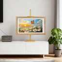 Tabletop Easel Stand, Adjustable Picture Frame Stand for Display Up to 25 H, Gold Metal Picture Frame Holder, Suitable for Displaying Photos, Artwork, and Canvases (Gold)