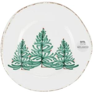 Vietri Melamine Lastra Holiday Unbreakable Salad Plate, 8.75" D Dessert Appetizer & Sandwich Dish