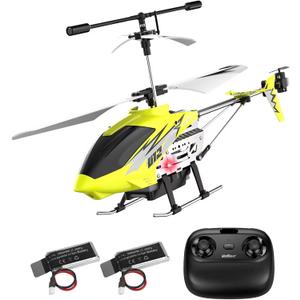 Cheerwing U12 Remote Control Helicopter with Altitude Hold, Mini RC Helicopter for Adults Kids, One Key take Off/Landing and 2 Batteries (Yellow)