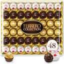 Ferrero Collection, Premium Assorted, Hazelnut, Dark Chocolate and Coconut, 48 Count Premium Treats, 6.1 oz BB 05/19/26