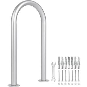 Aluminum Dock Handrail, 24" x 13" Dock Boarding Handrail, Dock & Boat Aluminum Safety Grab Bar, 36in Swimming Pool Handrail & Hot Tub Handrail, Silver