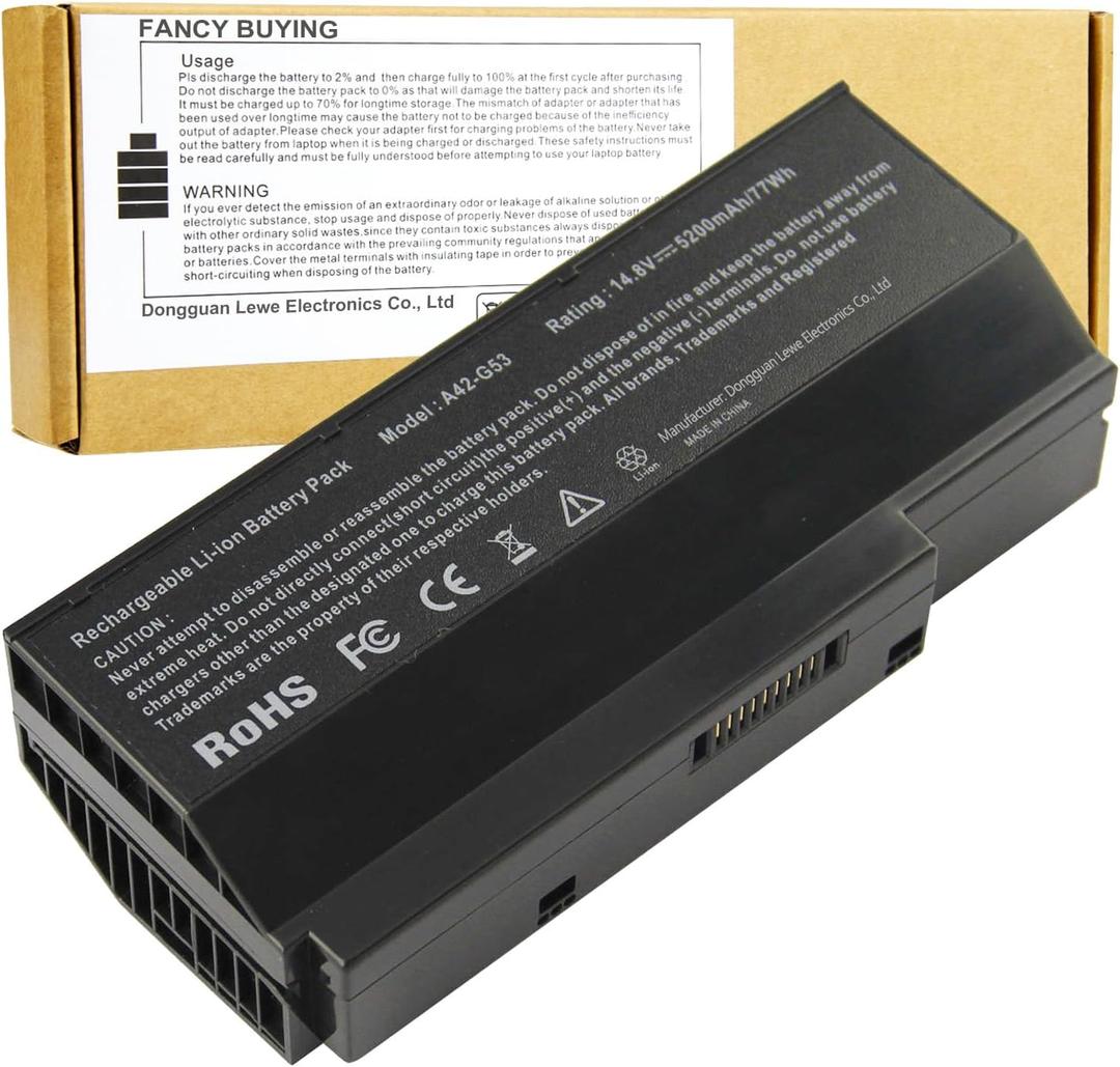 Fancy Buying 8 Cells A42-G53 Laptop Battery for Asus G73 G73g G73s G73j G73jh G73jw G53j G53 G53s G53sx G53sw G73JH-BST7 G73JH-BST7 G73JH-RBBX09 G73JH-RBBX09 G73JH-X3 G73JH-X5 G73JQ G73JW-FHD-TZ152V