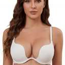Push Up Bra for Women Full Coverage Underwire, Padded T-Shirt Bra Comfort Daily Lift Support, Wireless Lightly Brattle Beige, Size 38/85