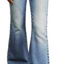 EMMIOL Women's Flare Wide Leg Jeans Stretchy High Waisted Bell Bottom 2026 Basic Bootcut Denim Pants, Size 2 XL