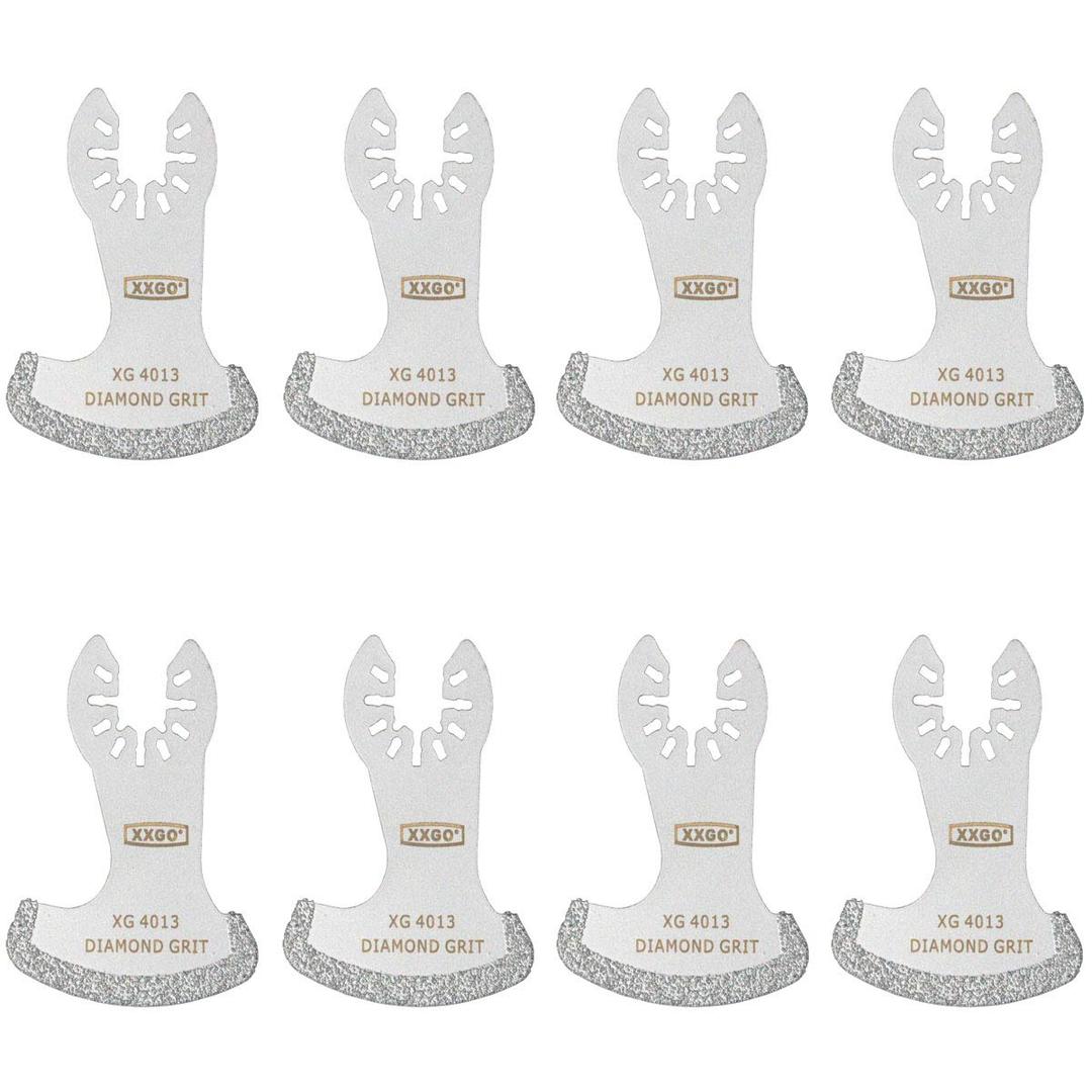 XXGO 8 Pcs Oscillating Multi Tool Diamond Segment Swing Grit Grout Blades XG8001S