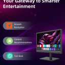 Feihe 15.6 Inch Small Smart TV HD 1080P LED, Flat Screen Smart Television with ATSC Tuner/HDMI/USB/AV for Kitchen, RV, Camper, Home & Bedroom or On-The-Go Entertainment, Similar to a Large Laptop Screen
