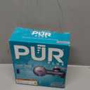 PUR Plus Horizontal Faucet Mount Filtration System with 3-in-1 Lead Reducing Filter, Water Filter for Sink, Lasts 100 Gallons, Compatible with Sinks with External Aerators, Metallic Grey