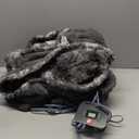 Westinghouse Electric Blanket Twin, Faux Fur Heated Blanket with 10 Heating Levels & 1-12 Hours Auto Off, Soft Cozy Sherpa Heated Blanket Washable Blanket (62" x 84" Twin Size, Grey)