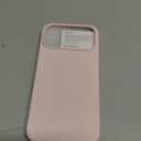 ORNARTO Compatible with iPhone 17 Pro Max Case 6.9", Slim Liquid Silicone 3 Layers Soft Gel Rubber Shockproof Protective Cover with Anti-Scratch Microfiber Lining-Chalk Pink