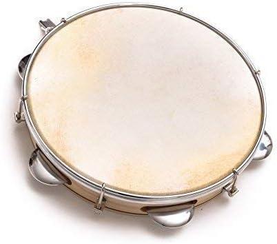 Capoeira Leather Pandeiro Drum Tambourine Samba Brasil Wood Music Instrument 8"