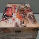 P&P CHEF 16" Roaster Roasting Pan with Baking Rack and V-shaped Rack, Stainless Steel Rectangular Lasagna Pan with Handles for Turkey Chicken, Healthy & Dishwasher Safe, 3 Pieces, Silver