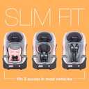 Baby Trend Trooper Slim 3-in-1 Convertible Car Seat, Quartz Pink