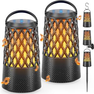 2026 Outdoor Speakers, Gift for Men, Bluetooth 5.3 Speakers Wireless IPX6 Waterproof, Auto-Pairing, Multi-Sync Up to 100-Speaker, Portable for Party Patio Deck Porch Backyard RV, Cool Gadget for Him