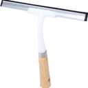 Wooden Handle Glass Cleaning Scraper Window Squeegee Tool Home Cleaner