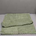 Home Brilliant Square Sage Green Spring Pillow Covers 22x22 Soft Striped Corduroy Solid Plush Throw Pillows for Couch Sofa Bench Living Room Decor, Set of 2, 18 x 18 inch, Light Green