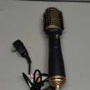 LANDOT Hair Blow Dryer Brush: One-Step Hot Air Brush with 60mm Oval Barrel - 4 in 1 HairDryer Styler and Volumizer for Drying Straightening Curling Volumizing Hair Fight Frizz and Add Volume (Pink + Rose Gold)