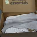 Amazon Essentials Womens Casual Lace Up Platform Sneakers (7.5, White)