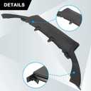 SecosAutoparts Bumper Lower Spoiler Valance Front Compatible with Volkswagen Jetta 2011-2014 Replace# 5C68059039B9
