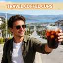 Alaeseje 50 Pack Clear Plastic Cups with Strawless Sip Lids,20 oz Iced Coffee Cups with Lids,Disposable PET Crystal Cups,Round Bottom To Go Cup for Iced Coffee Juice Smoothie Cold Beverage