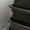 IRIS USA File Box, Plastic File Organizer with Lids for Letter/Legal File, Portable Document Box For Moving, Storage Bin with Durable and Secure Lid, Stackable Nestable BPA-Free, Black 35 Qt. 4 Pack