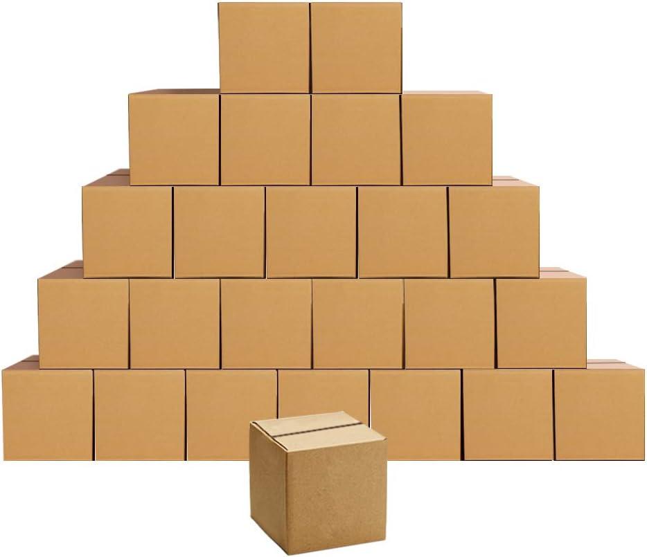 Edenseelake Shipping Boxes Small 4 x 4 x 4 inches Cardboard Boxes, 25 Pack