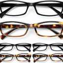 Gaoye Reading Glasses for Women, 6 pack Fashion Readers for Women Men Spring Hinge Eye Glasses, Blue Light Reading Glasses