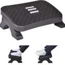 Scalebeard Under Desk Footrest, Ergonomic Foot Stool with Massage Rollers Max-Load 120Lbs Desk Leg Rest Pain Relief for Home Office Work