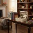 Mela Artisans Extra Large Wooden Keepsake Box | Whitewash Memory & Handcrafted Decorative Storage Chest for Jewelry, Photos & Trinkets | Vintage Style storage Box | Trellis Design | 10.5 x 7.5 x 4