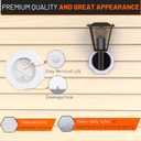 Vinyl Siding Mounting Blocks Kit with Built-in Electrical Box - 8141 Vertical Siding Lamps Mounting Plate - Ideal for 1/2"" Lap Siding - White Finish 1 Pack