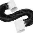 Dryer Vent Connector Kit with 90 Degree Elbow & 6-Layer Flexible Hose, Space-Saving Dryer Vent Hose for Tight Space, 4 Inch Dryer Duct Connector, Heat Resistant Dryer Exhaust Pipe, Easy Installation