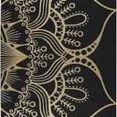 Shakti Warrior Cork Yoga Mat - Artist Designed, Premium Printed Eco-Friendly Non-Slip mat, Great for Regular & Hot Yoga, Pilates, Workouts 72 inch x 24 inch x 3mm Thick (Lotus)