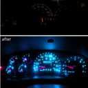 WLJH Bright Ice Blue LED Bulb Instrument Cluster Panel Gauge Light Dash Kit Package Replacement for Ford F150 F250 F350 Bronco 1982-1998