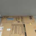 keny 29"-42.5" Baby Gate for Stairs, Auto Close Safety Dog Gate, Pressure Mounted Easy Walk Through Pet Gate for Doorways, Durable Stair Gate, 30" Tall, White