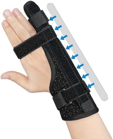 TAROYQASUL Pinky Finger Splint (M), Splint for Pinky Finger, Little Finger Brace, Trigger Finger Splint Stabilizer, Broken Fingers Wrist Support for Arthritis Tendonitis Injury Fits Left & Right Hand